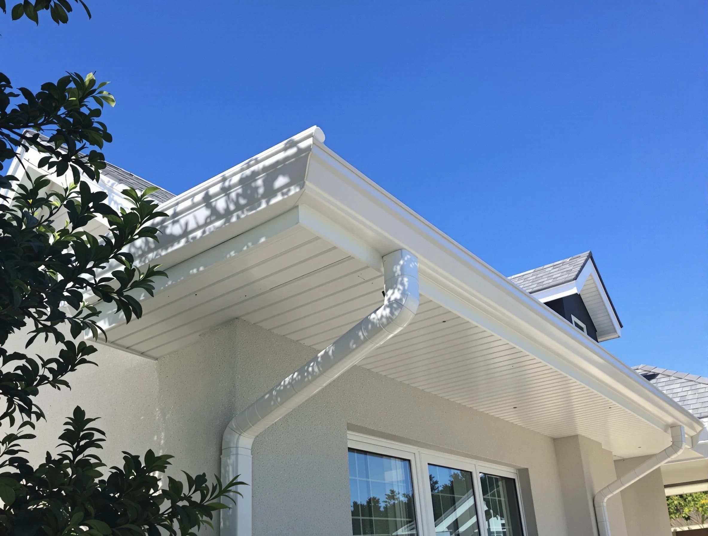 Custom-fit rain gutter system by Lorain Roofing Company in Lorain, OH